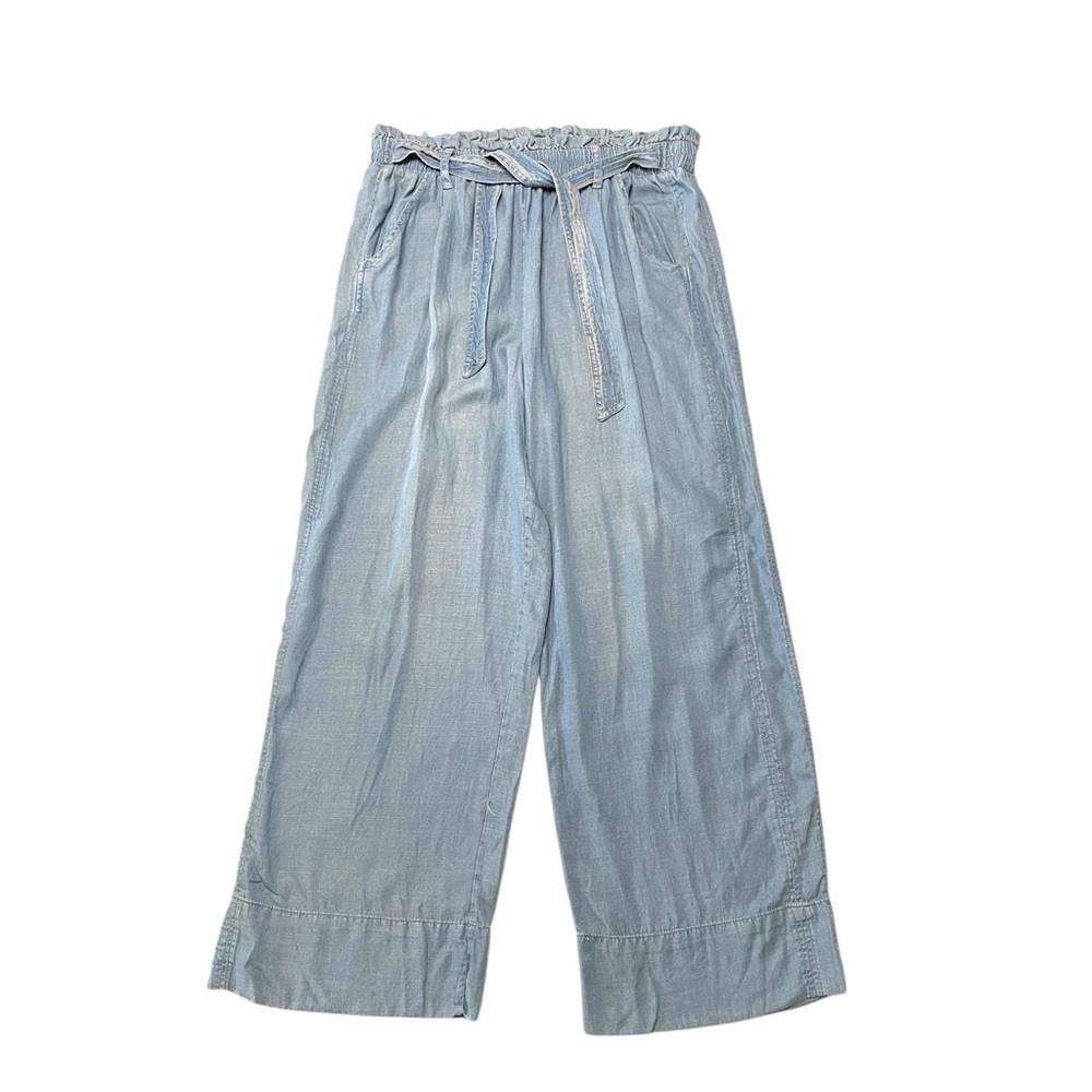 Knox Rose Blue Wide-Leg Jumpsuit with High-Waist Design